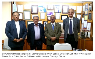Dr. Muhammed Majeed along with the Board of Directors of Sami-Sabinsa Group
