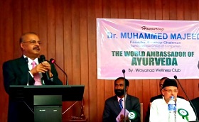 Dr. Majeed honored by the Wayanad Wellness Club in Kalppetta, Wayanad on 23rd February 2019