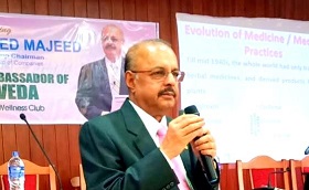 Dr. Majeed honored by the Wayanad Wellness Club in Kalppetta, Wayanad on 23rd February 2019