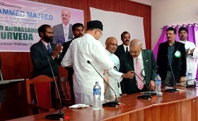 Dr. Majeed honored by the Wayanad Wellness Club in Kalppetta, Wayanad on 23rd February 2019