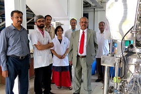 Agitated Nutsche Filter & Drier (ANFD) inaugurated by Dr. Majeed at Sami-Sabinsa Group Corporate R&D office